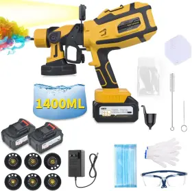 Vlaian 313026189148 Cordless Paint Sprayer With Makita 2 4ah Batteries 6 Nozzles And 3 Spray Pattern