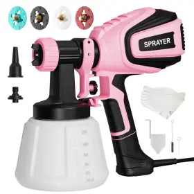 Vonforn Vf803-p Paint Sprayer 700w Hvlp Spray Gun With Cleaning And Blowing Joints 4