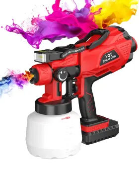 Ps-45yy Vqy Paint Sprayer Brushless Electric Cordless Handheld Hvlp Spray Gun With Led L