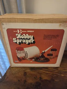 W. R. Brown Speedy Sprayer Hs211 Hobby 1988 Model 115v 60hz Vintage New Open Box