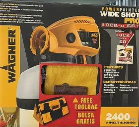 2400 Wagner 024964159703 Power Painter Wide Shot Pro Psi 3-speed Sprayer In Box Never Opened