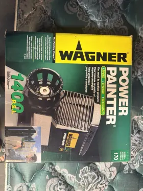 0285017 Wagner Power Painter 170 Handheld Ac Paint Sprayer 1400 Psi Cup Fed Easy Clean