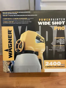 Wagner 0500012 Power Painter Wide Shot Pro 2400 Psi 3-speed Handheld Sprayer Kit