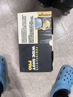 0500712 Wagner Power Painter Wide Shot Pro Handheld Sprayer 2400 Psi Ac Cup Fed Backpack