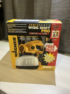 0518106 Wagner Power Painter Wide Shot Pro 2400 Psi 3-speed Sprayer New Open Box