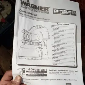 05258048 Wagner Optimus Plus Project Power Painter Handheld Ac Cup Fed Paint Sprayer