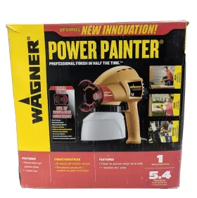 N0525000 Wagner P/n0525000 Power Painter Dual Tip 5.4 Gph Direct From Can/1 Quart Cup Adjustable