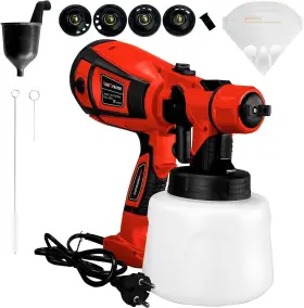 Wangmi 739719664196 Corded Electric Paint Sprayer 220v 850w 5ft Spray Painter With 1300ml Tank