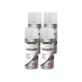 B0dc25l9r2 Watco 330122-4pk Lacquer Clear Wood Finish Spray 11.25 Oz Matte 4 Pack
