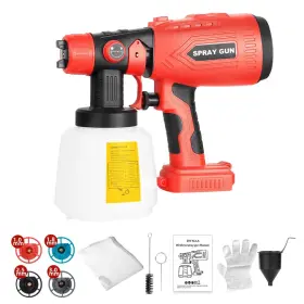Wxd-sg001-cra Wexibryndl Cordless Paint Sprayer For Craftsman 20v Battery 200w Hvlp Spray Gun To