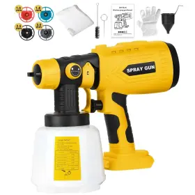 Wxd-sg001-dew Wexibryndl Cordless Paint Sprayer For Dewalt 20v Battery 200w Hvlp Spray Gun Tool
