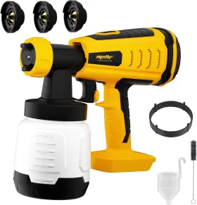 Witlight 445001061088 Cordless Paint Sprayer Mellif Upgraded Hvlp Brushless Spray Gun Compatible With