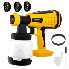 Witlight 739608077649 Cordless Paint Sprayer Mellif Upgraded Hvlp Brushless Spray Gun Compatible W