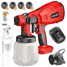 Pq2402 Wocjoy Cordless Paint Sprayer For Dewalt 20v Max Battery Spray Gun Milwauk