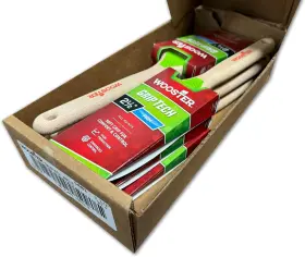 5401-2.5 Wooster 6 Pack Of Griptech 2 1/2 Inch Angle Sash Paint Brushes - 5401-2.5-6pk