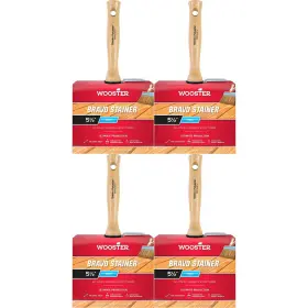 F5119-5.5 Wooster 4 Pack Of 5.5 Inch Bravo Stainer Bristle/polyester Paintbrush -