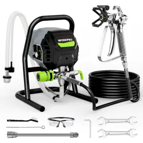 W125410ae Workpro 700w Airless Paint Sprayer 2900psi High Efficiency Gray