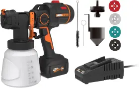 Worx 845534023503 Nitro 20v Cordless Paint Sprayer Power Share With Brushless Motor