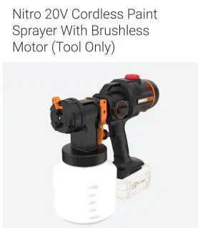 Wx020l Worx Nitro 20v Cordless Paint Sprayer -
