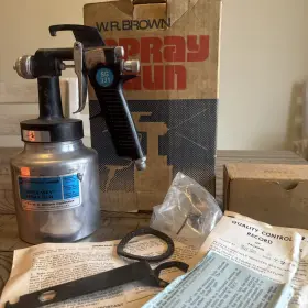 Sg331 Wr Brown Three Way Paint Spray Gun Vintage 1979