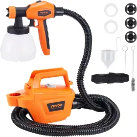 800w Xmsj 313031422414 Vevor Paint Sprayer Electric Spray Gun With 10ft Air Hose 1300ml Co