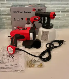 Yt-191 Yattich Black Red 500w High Power Hvlp Paint Sprayer With Container
