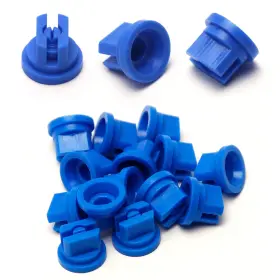 Yinpecly Bm6201b1203ig-fba 14pcs Plastic Nozzle 110 Degree Flat Fan Spray Tip For Blue