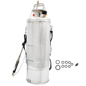 Y3-268637-492007-ni Ysmn Hand Pump Sprayer Stainless Steel For Indoor And 3 Gallon Silver