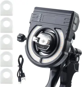 Yuzes 313093747715 Paint Gun Light With Charger 2700k-6500k And 500/250 Lumens Led For P