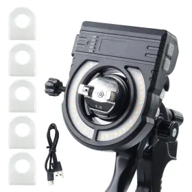 D02561 Yuzes Paint Gun Light With Charger 2700k-6500k And 500/250 Lumens Led For Pa Inch