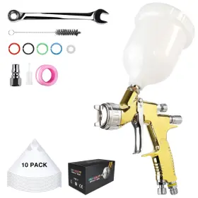 Gun-t110 Yuzes Hvlp Spray Gun Kit Ease Of Use T110 Pro Paint Guns Automotive