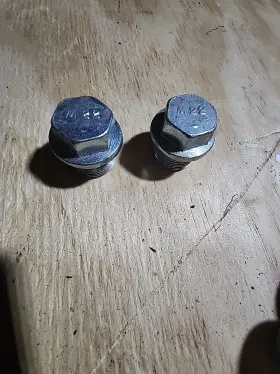 Zaplyte 041814485270 2pcs M22 X 1.5 Male Hex Head Plug 304 Stainless Steel Solid Thread Pipe Fitting