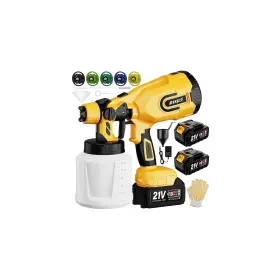 Sypq-001 Zekkip Cordless Paint Sprayer Gun With Battery 2 Of 4000mah Level... Fast Ship