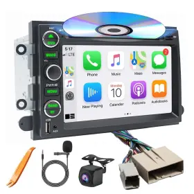 Zeminba 751390266063 Car Radio Stereo Cd Dvd Wireless Carplay Andriod Auto Navi With Camera Swc Fo
