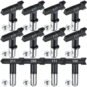 Paint-00 Zhengmy 12 Pcs Spray Tips Airless Paint Sprayer Reversible Tip Nozzles For Spraying M