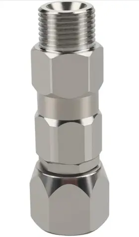 Zhuitu 672668848081 3/8 Inch Sprayer Joint 360 Degrees Rotate Swivel Stainless Steel 1 Pcs