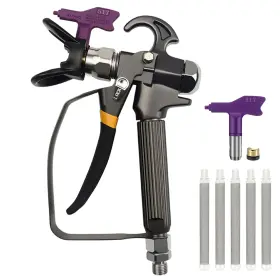 517tip Zhuitu Sg Airless Paint Spray Gun High Pressure 3600 Psi With Reversible 517 Nozzle Tip