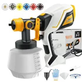 Zt-12j Zhuitu Paint Sprayer 1000w Hvlp Electric Spray Gun With 6 Copper Nozzles And 3
