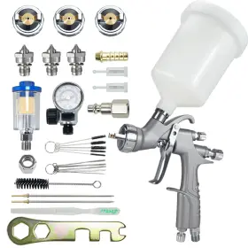 Zt-610 Zhuitu Lvlp Air Gravity Spray Gun Sets Professional Guns With 1.3 1.5 Silver