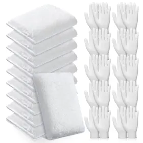 Jne-ziliny-3649 Ziliny 20 Pcs Faux Lambswool Wood Staining Kit Applicator And Disposable Nitrile Glo
