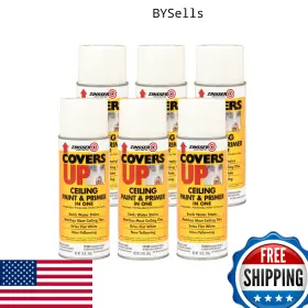 B0192uw4w0 Zinsser 3688 White Covers Up Ceiling Paint Primer Aerosol 13oz Can - 6 Pack