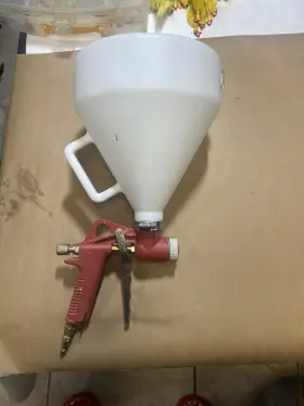Fr-301 Zoncar 1.45 Gallon Paint Ceiling Drywall Wall Sprayer Air Hopper Spray Gun Used