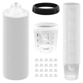 Xtpqb01-a Zosany Disposable Paint Spray Gun Cup Liners And Lid System Mixing Cups For A