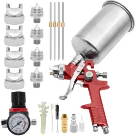 Xtpqq00-a Zosany Hvlp Gravity Feed Spray Gun Automotive Air Paint Kit With 1.4 1.7