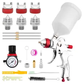Xtpqq01-c Zosany Hvlp Air Spray Gun Kit Automotive Gravity Feed Paint With 1.4