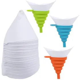 H-go-qm008-02 Zynery 250 Pcs Paint Strainer Filters Disposable Paper Cone For Automotive Spray