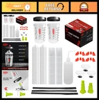 Disposable Paint Cups For Spray Gun 12OZ Kit With Liners, Lids, Strainer New. Price: $69.99.