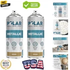 Polar Metallic Gold Spray Paint 2 X 13.5 Fl Oz Multi-purpose Interior & E... New. Price: $45.99.