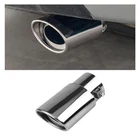 Stainless Steel Car Exhaust Tip, 2.5" Inlet 3.3" Outlet Silver Straight New. Price: $13.56.