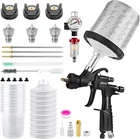 R500 Lvlp Air Spray Gun Set 3 Nozzles, 10 Disposable Cups & Regulator Kit New. Price: $64.95.